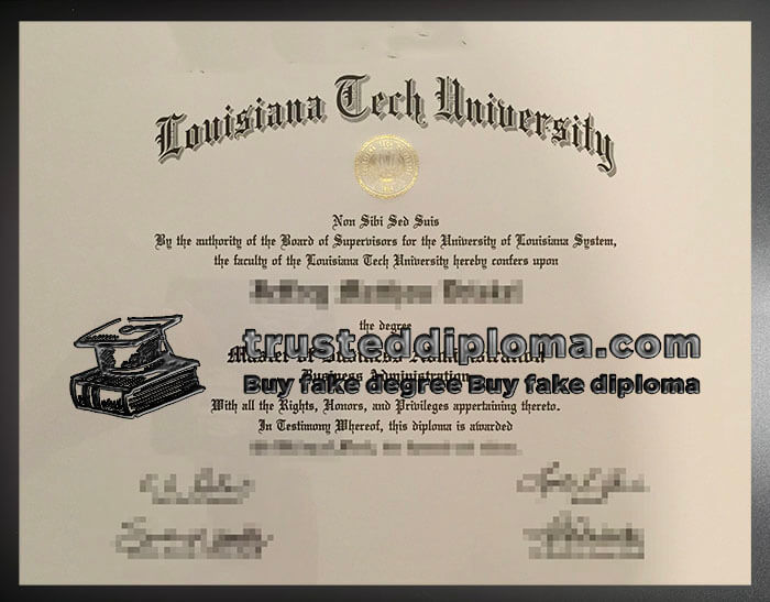 purchase realistic Louisiana Tech University diploma