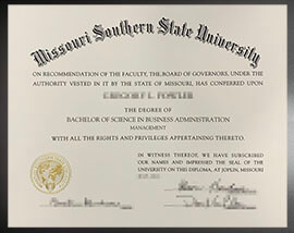 purchase realistic Missouri Southern State University degree