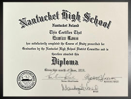 purchase realistic Nantucket High School degree