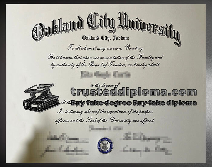 purchase realistic Oakland City University diploma