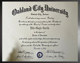purchase realistic Oakland City University degree