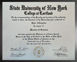 purchase realistic SUNY Cortland degree
