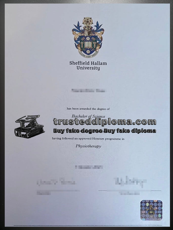 purchase realistic Sheffield Hallam University diploma
