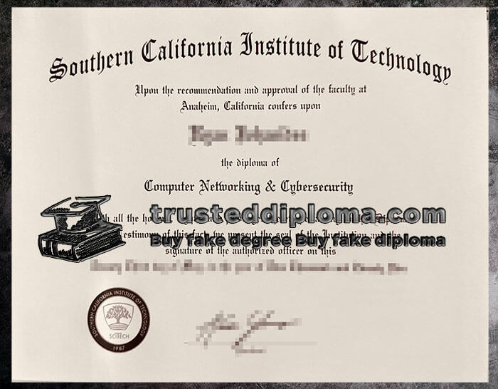 purchase realistic Southern California Institute of Technology diploma