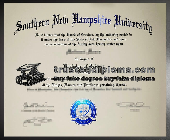 purchase realistic Southern New Hampshire University diploma