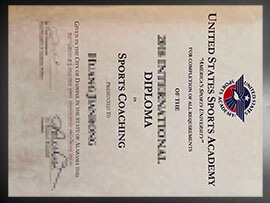 purchase realistic United States Sports Academy degree
