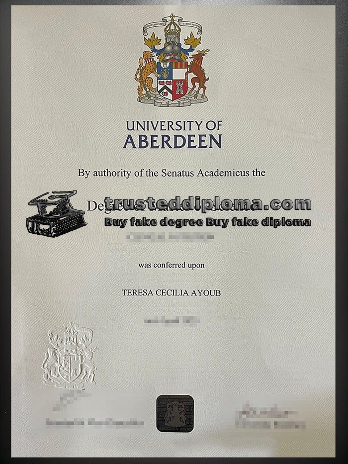 purchase realistic University of Aberdeen diploma