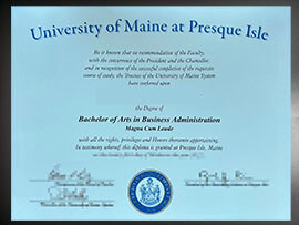 purchase realistic University of Maine at Presque Islev degree