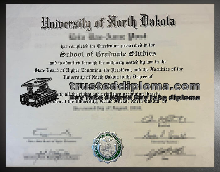 purchase realistic University of North Dakota diploma