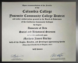 purchase realistic Yosemite Community College District degree