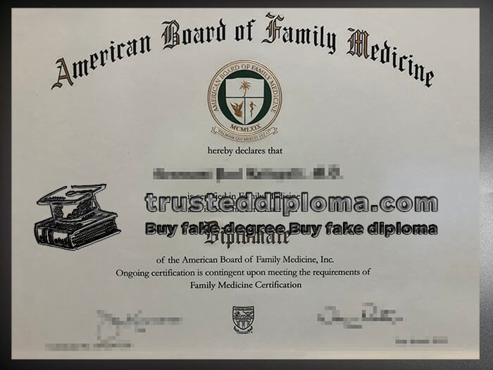 purchase realistic American Board of Family Medicine diploma