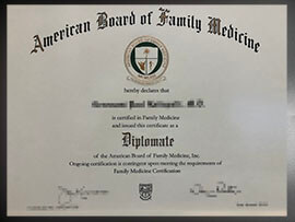 purchase realistic American Board of Family Medicine diploma