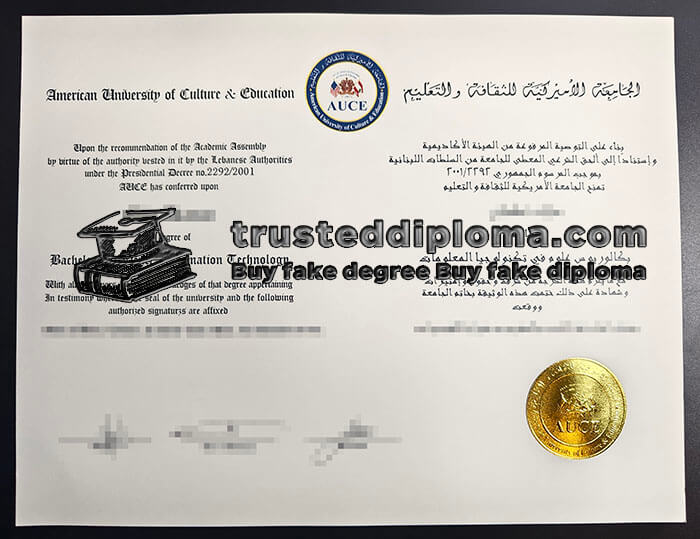 purchase realistic American University of Culture & Education diploma