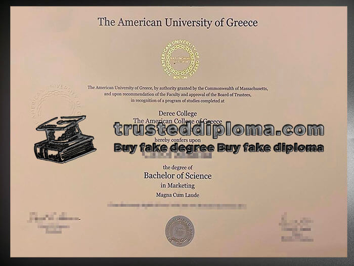 purchase realistic American University of Greece diploma