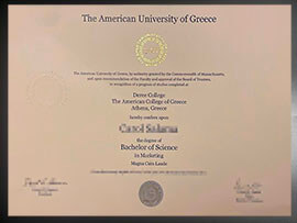 purchase realistic American University of Greece degree
