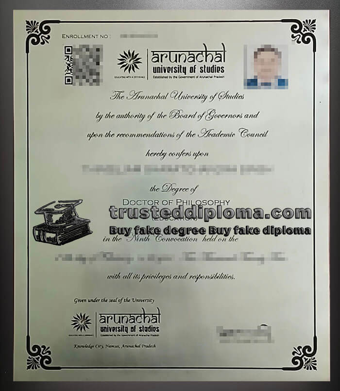purchase realistic Arunachal University of Studies diploma