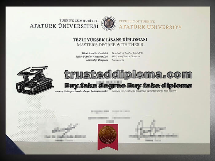 purchase realistic Ataturk University diploma