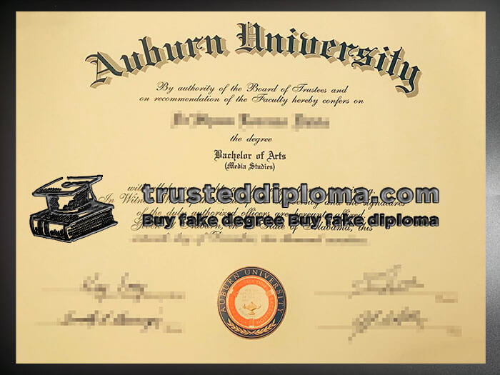 purchase realistic Auburn University diploma