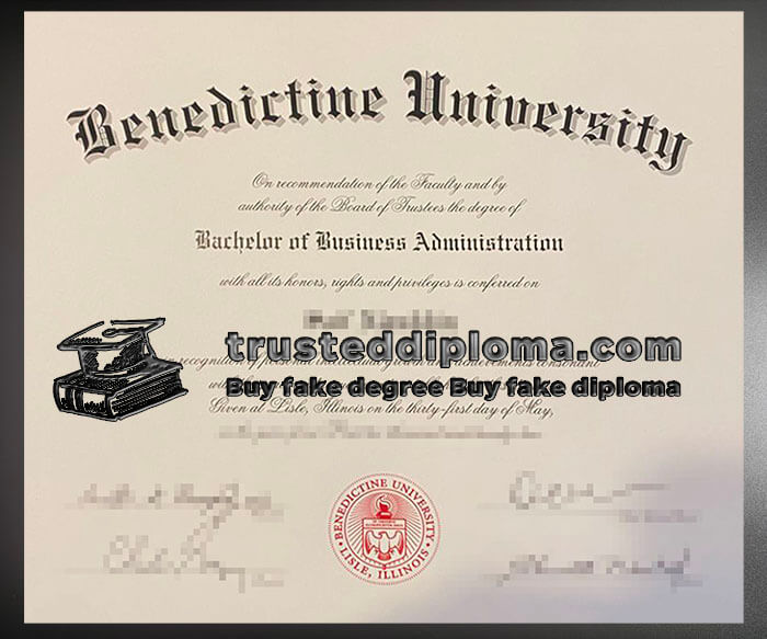 purchase realistic Benedictine University diploma