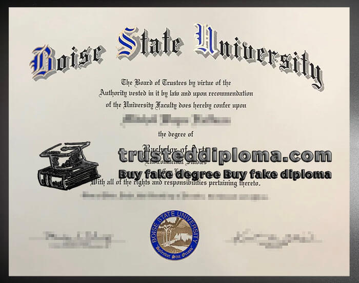 purchase realistic Boise State University diploma