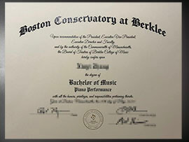 purchase realistic Boston Conservatory at Berklee degree