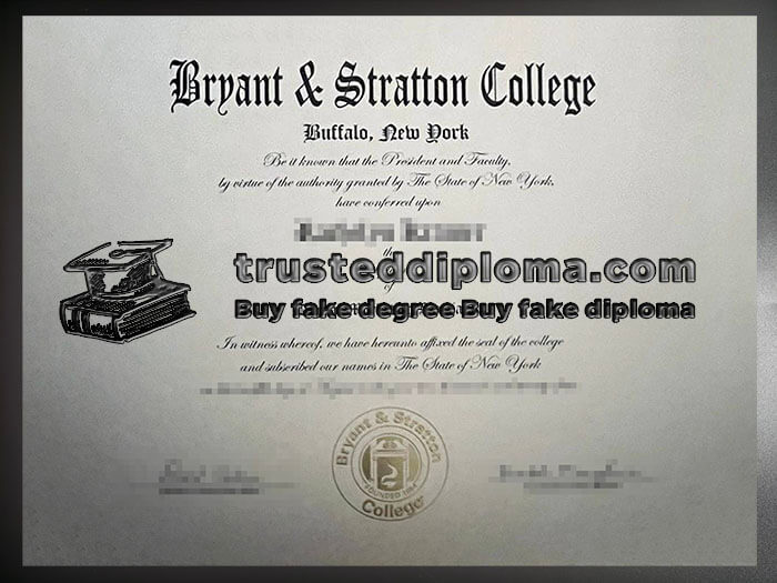 purchase realistic Bryant & Stratton College diploma