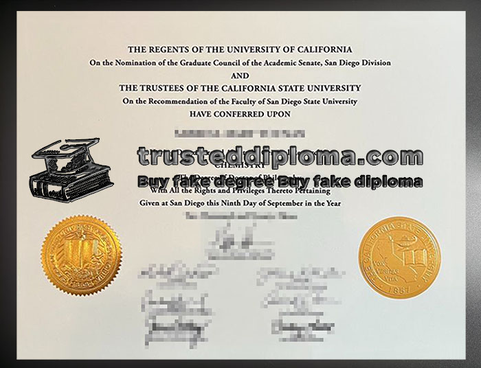 Buy CSU San Diego State University degree