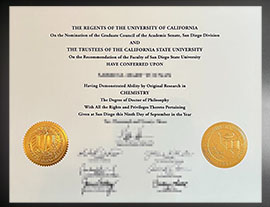 Buy CSU San Diego State University degree