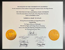 purchase realistic CSU San Diego State University degree