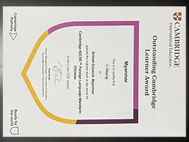 purchase realistic Cambridge International Education certificate