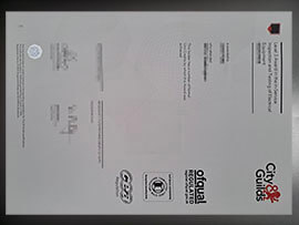 purchase realistic City & Guilds 2377-77 Certificate