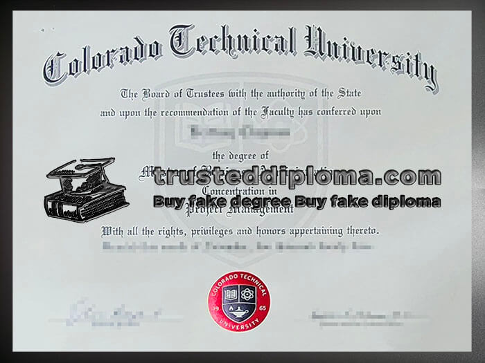 purchase realistic Colorado Technical University diploma