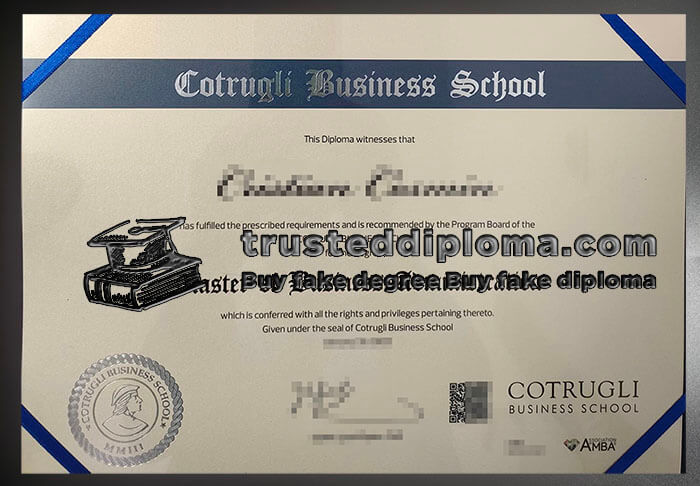 purchase realistic Cotrugli Business School diploma