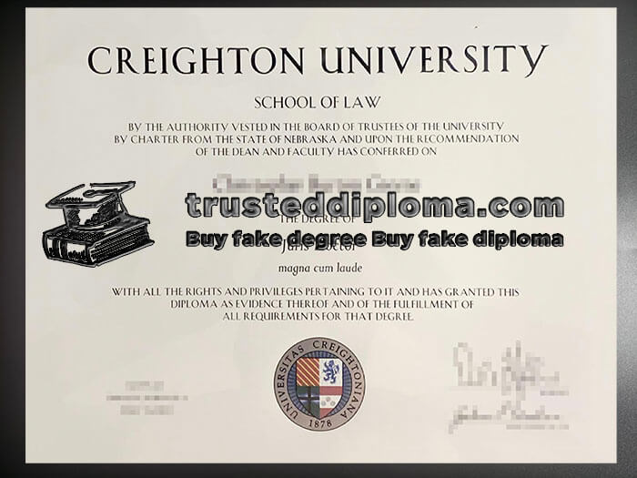 purchase realistic Creighton University diploma
