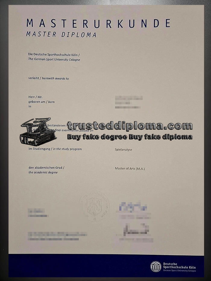 purchase realistic Deutsche Sporthochschule Köln diploma