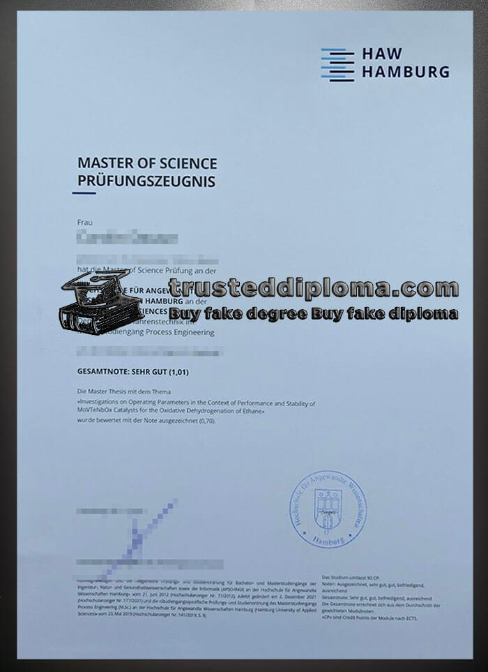 purchase realistic HAW Hamburg diploma