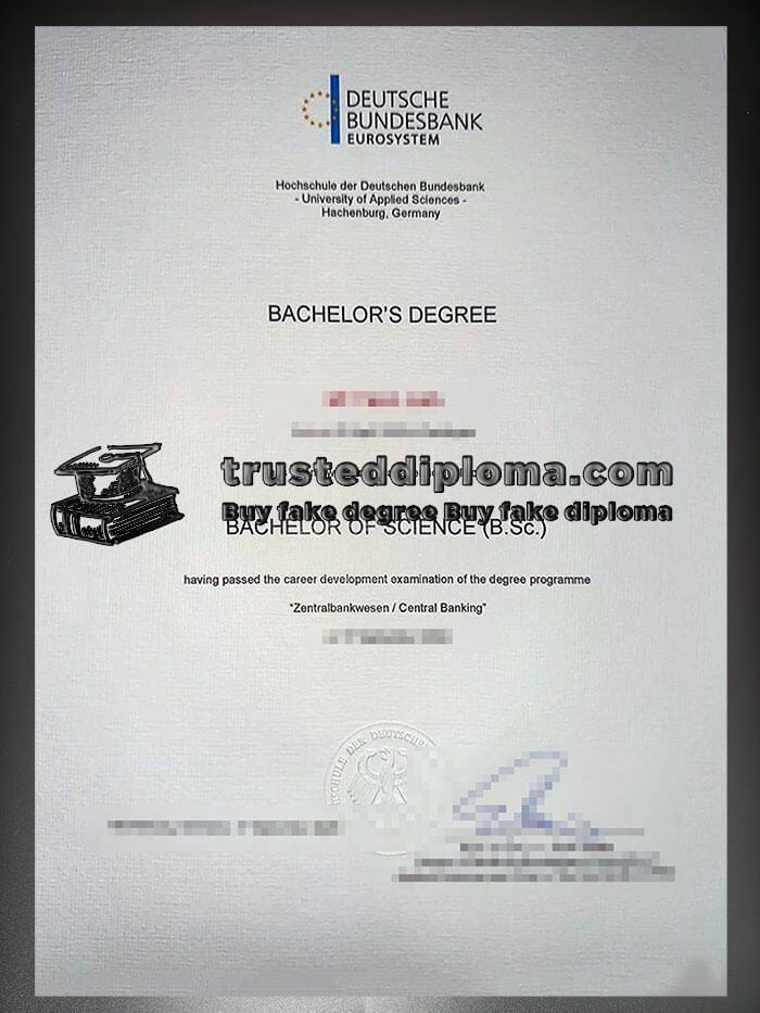 purchase realistic Hochschule der Deutschen Bundesbank diploma