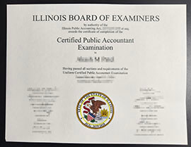 purchase realistic Illinois CPA license certificate