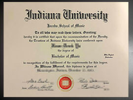 purchase realistic Indiana University Jacobs School of Music degree
