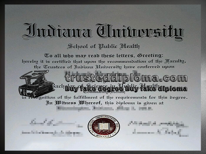 purchase realistic Indiana University School of Public Health diploma