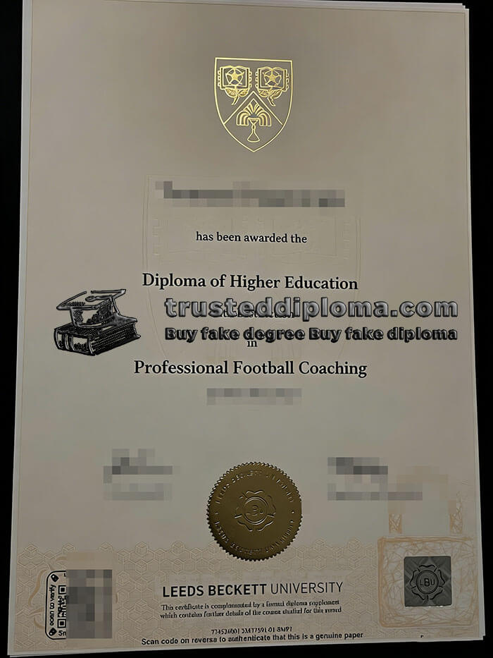 purchase realistic Leeds Beckett University diploma