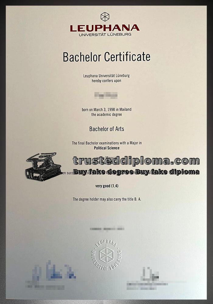 purchase realistic Leuphana Universität Lüneburg diploma