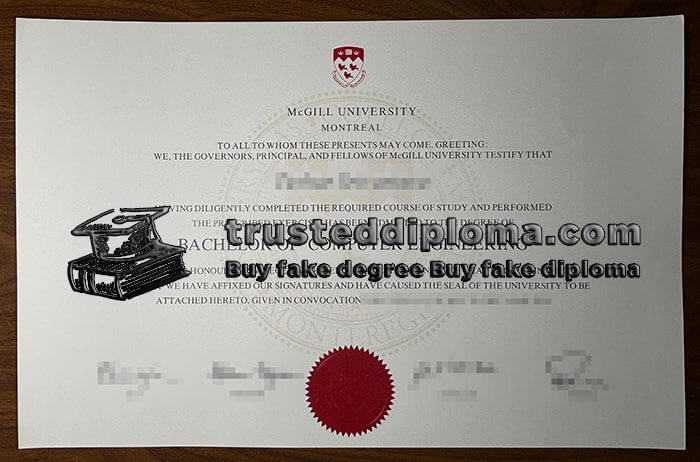 purchase realistic Mcgill University diploma