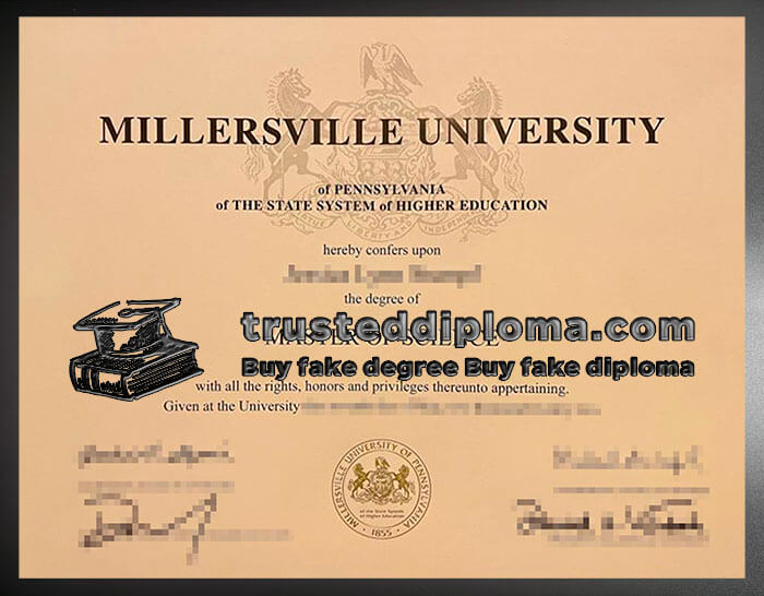 purchase realistic Millersville University diploma