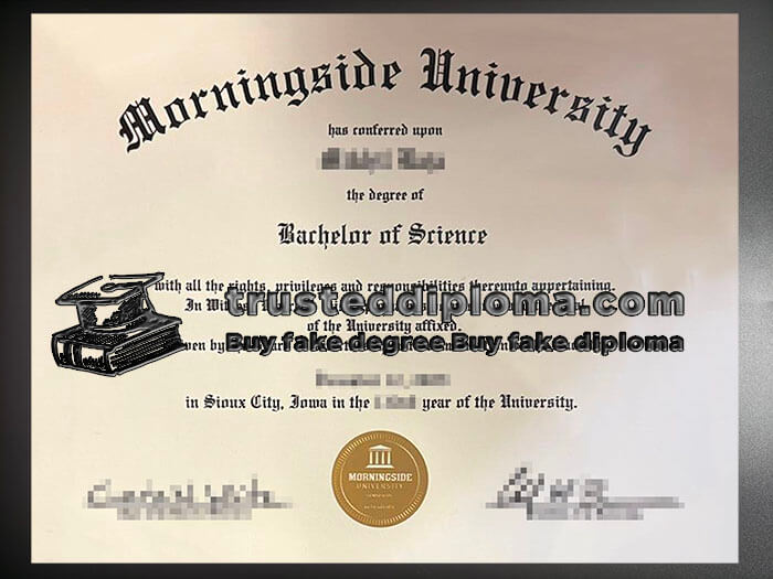 purchase realistic Morningside University diploma