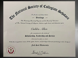 purchase realistic National Society of Collegiate Scholars certificate