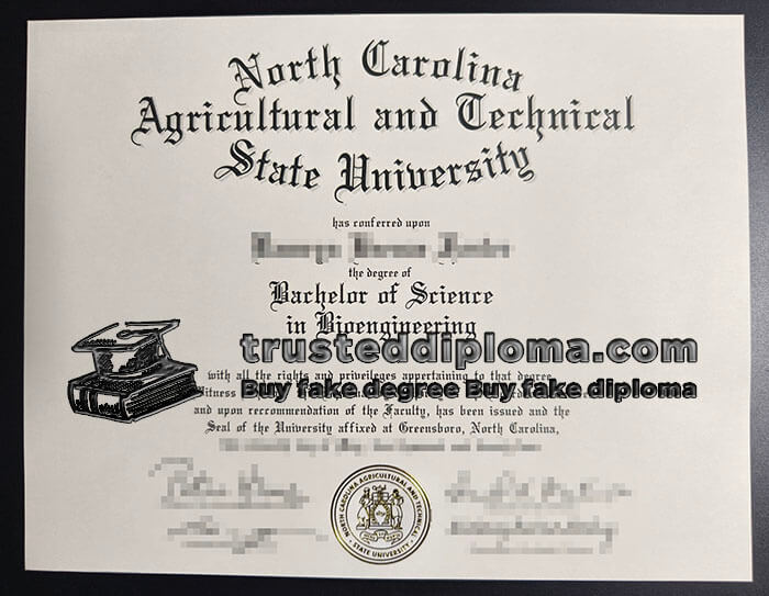 purchase realistic North Carolina A&T State University diploma