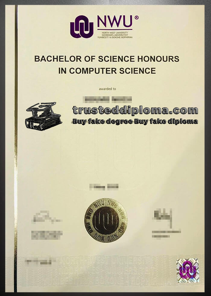 purchase realistic North West University diploma