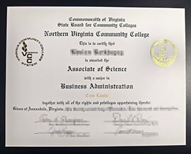 purchase realistic Northern Virginia Community College degree