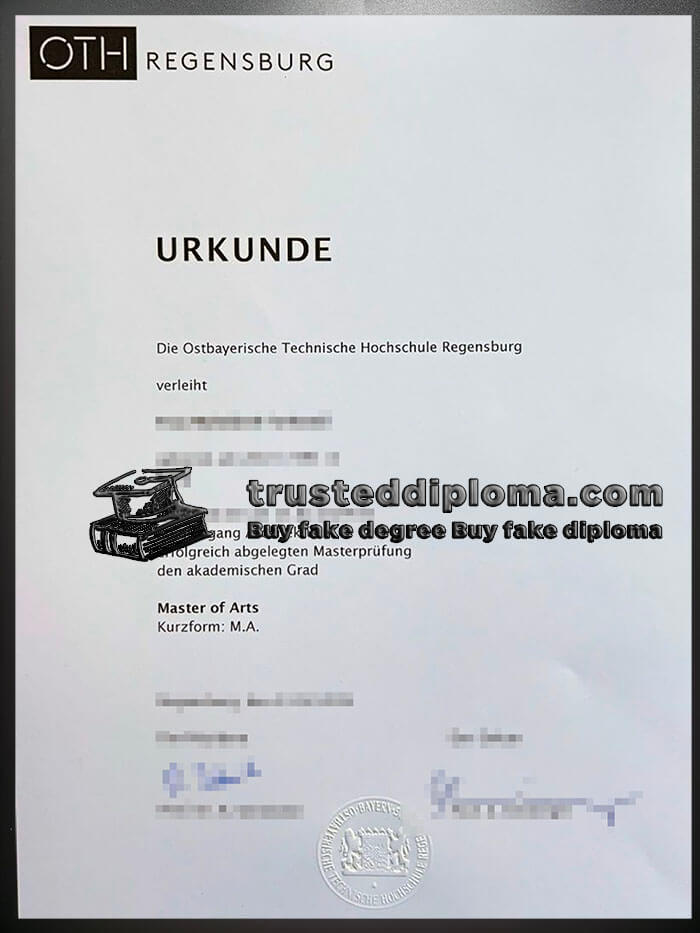 purchase realistic OTH Regensburg diploma